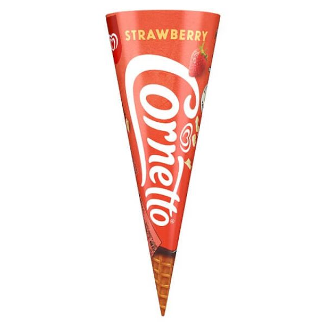 Cornetto Ice Cream Cone Strawberry