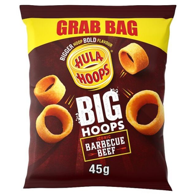 Hula Hoops Big Hoops BBQ Beef Grab Bag