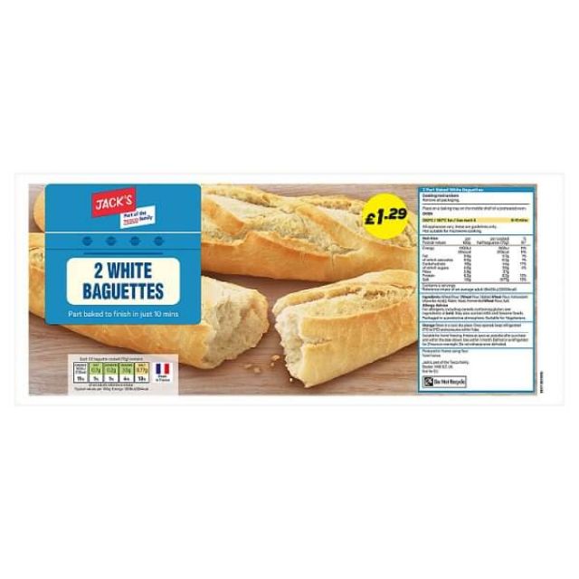 Jacks White Baguettes