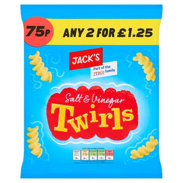 Jacks Salt & Vinegar Twirls 45g