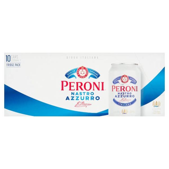 Peroni Nastro Azzurro Italian Beer Fridge