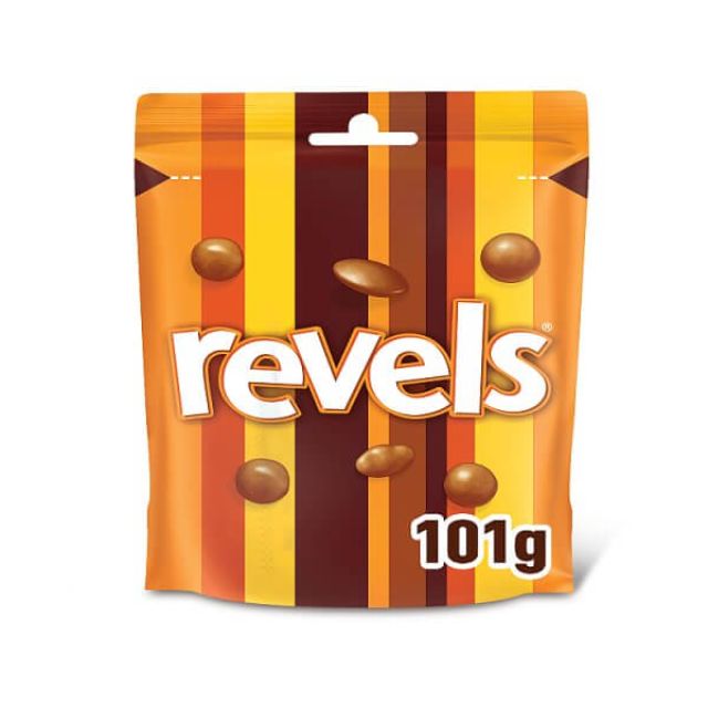 Revels Milk Chocolate with Raisins, Coffee & Orange Bites Pouch Bag