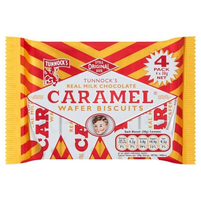 Tunnock's Real Milk Chocolate Caramel Wafer Biscuits