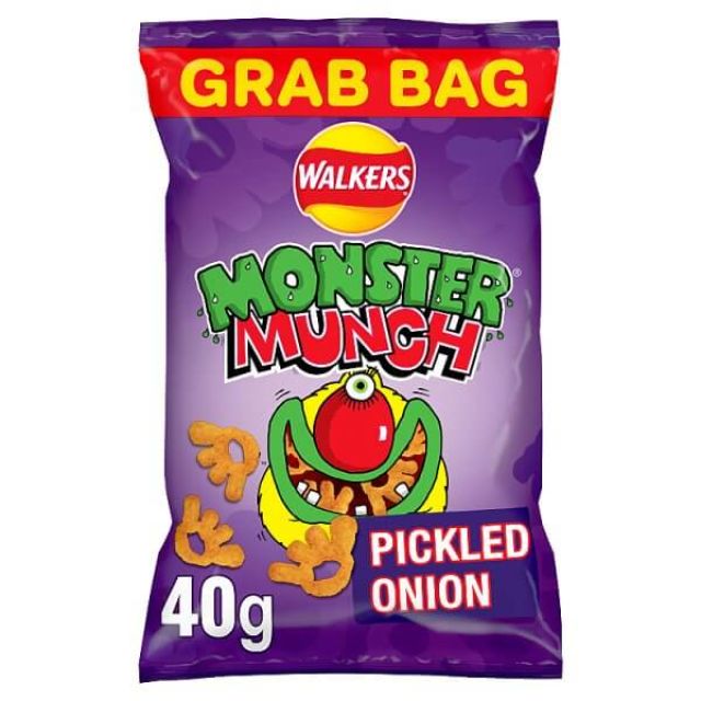 Walkers Monster Munch Pickled Onion Snacks Grab Bag